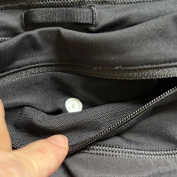 Black Athletic Shorts with Zipper Pocket - Picture 5 of 7